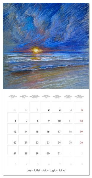 Produktbild: Impressions pastel (Calendrier mural carr&eacute; 2026 30x30 cm) Calendrier double avec une page pour vos prises de notes