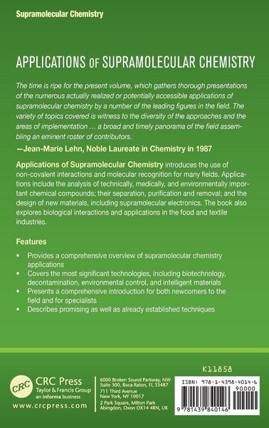Produktbild: Applications of Supramolecular Chemistry