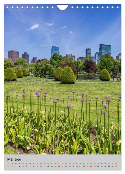 Produktbild: BOSTON Historie und urbane Idylle (Wandkalender 2026 DIN A4 hoch), CALVENDO Monatskalender