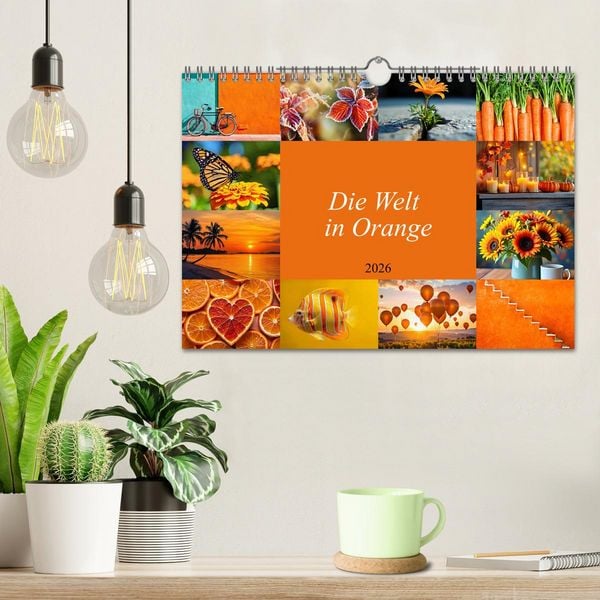 Produktbild: Die Welt in Orange (Wandkalender 2026 DIN A4 quer), CALVENDO Monatskalender