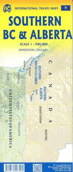 Produktbild: Southern BC/Alberta 1:900000