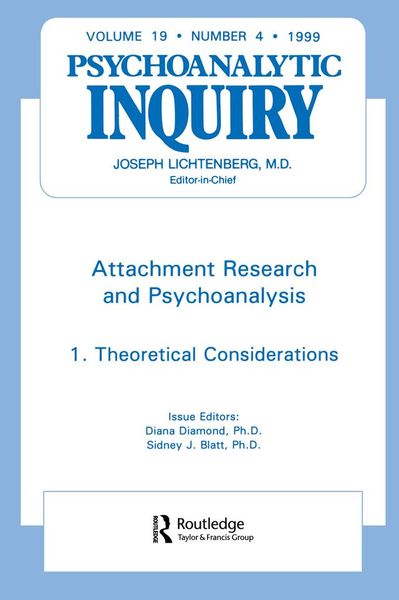 Produktbild: Attachment Research and Psychoanalysis