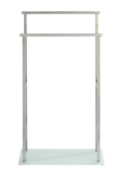 Produktbild: Handtuchbutler Mod. Debar Edelstahl, mit 2 Handtuchstangen