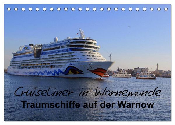 Produktbild: Cruiseliner in Warnem&uuml;nde (Tischkalender 2026 DIN A5 quer), CALVENDO Monatskalender