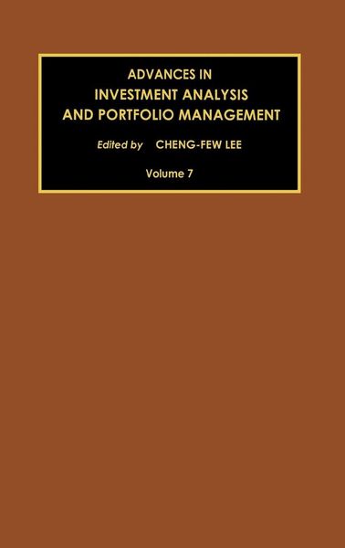 Produktbild: Advances in Investment Analysis and Portfolio Management, Volume 7