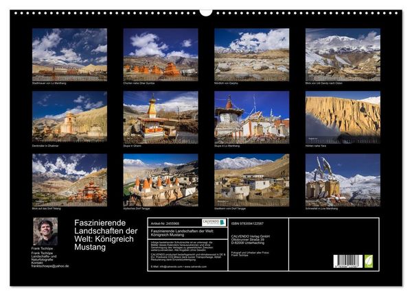 Produktbild: Faszinierende Landschaften der Welt: K&ouml;nigreich Mustang (Wandkalender 2027 DIN A2 quer), CALVENDO Monatskalender
