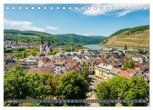 Produktbild: Bingen - Tor zum Mittelrhein (Tischkalender 2026 DIN A5 quer), CALVENDO Monatskalender