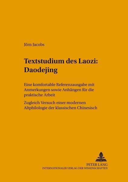 Produktbild: Textstudium des Laozi: Daodejing