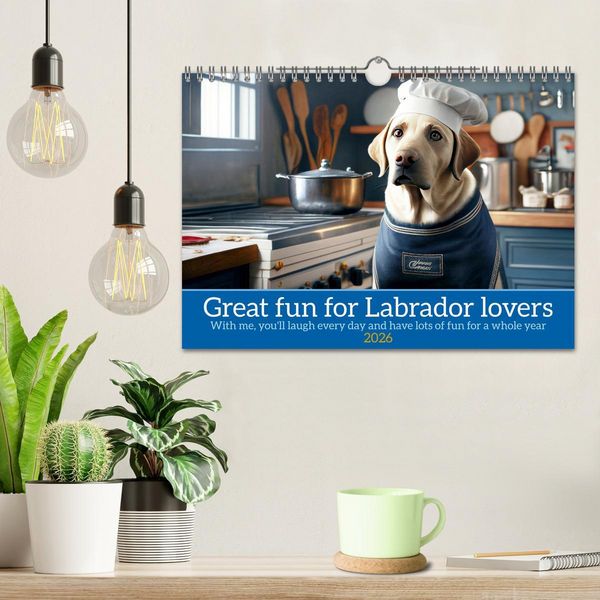 Produktbild: Great fun for Labrador lovers (Wall Calendar 2026 DIN A4 landscape), CALVENDO 12 Month Wall Calendar