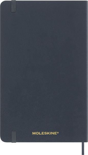 Produktbild: Moleskine Vegea Capri Notizb. A5 lin. Kt schwarz Petrol/Box