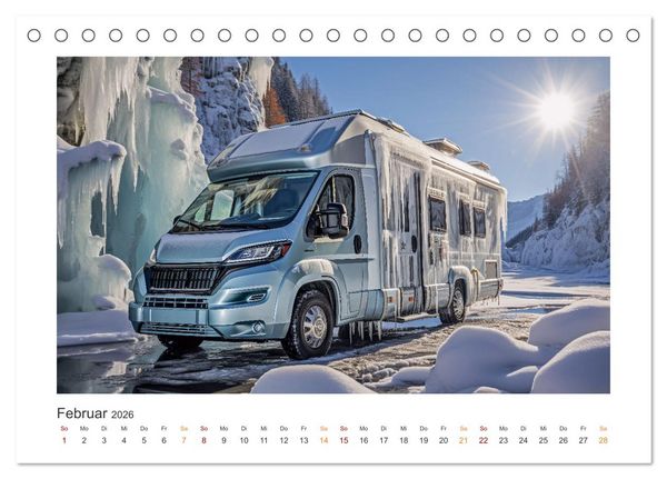 Produktbild: Abenteuer Camping (Tischkalender 2026 DIN A5 quer), CALVENDO Monatskalender