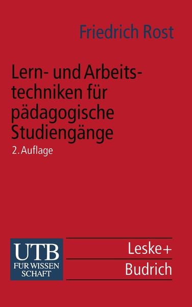 Lern- und Arbeitstechniken für pädagogische Studiengänge, Taschenbuch von , VS Verlag für Sozialwissenschaften, 9783663011729