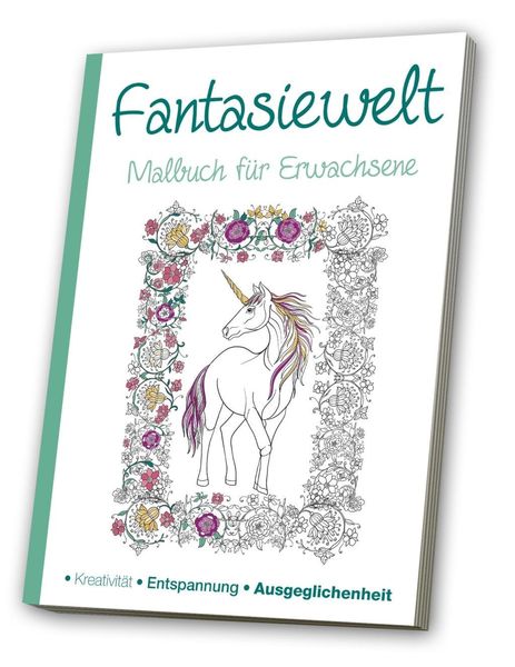Produktbild: Malbuch f&uuml;r Erwachsene - Fantasiewelt