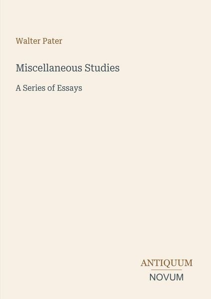 Produktbild: Miscellaneous Studies
