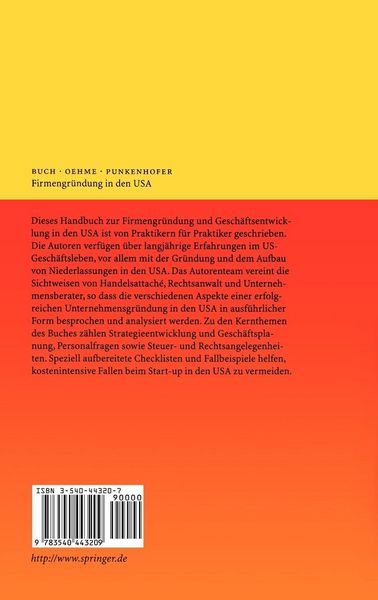 Produktbild: Firmengr&uuml;ndung in den USA