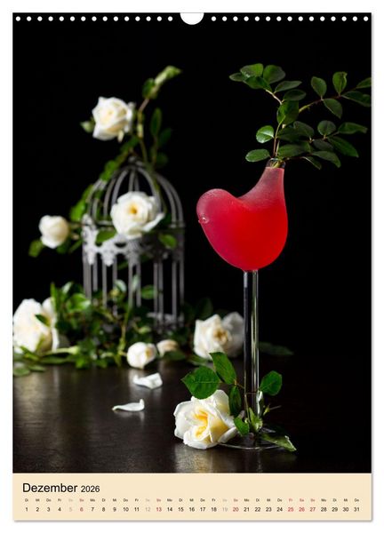 Produktbild: Cocktails mit Blumen und Pflanzen (Wandkalender 2026 DIN A3 hoch), CALVENDO Monatskalender