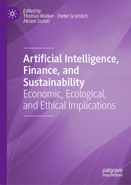 Produktbild: Artificial Intelligence, Finance, and Sustainability