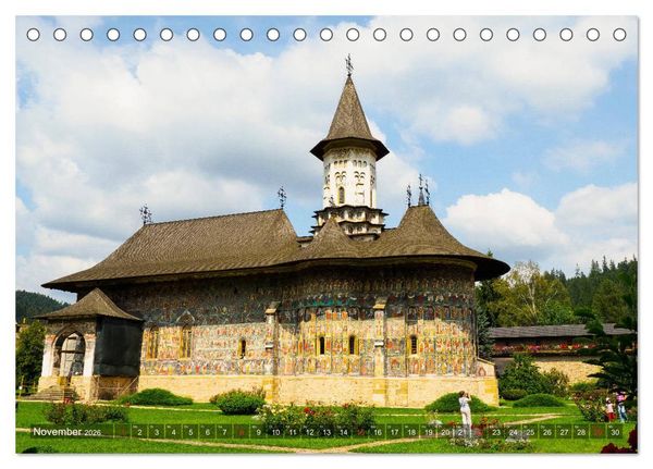 Produktbild: Kl&ouml;ster in der Bucovina (Tischkalender 2026 DIN A5 quer), CALVENDO Monatskalender