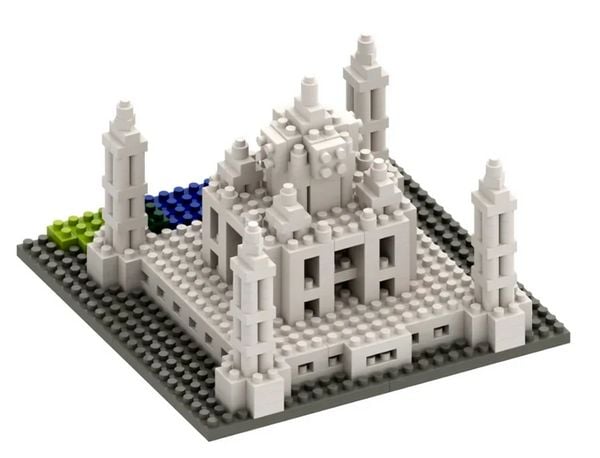 Produktbild: BRIXIES 200052 - Taj Mahal, 3D Konstruktionsbausatz aus Ministeinen, 475 Teile