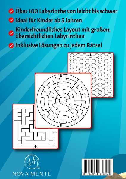 Produktbild: Labyrinthe f&uuml;r Kinder ab 5 Jahren - Band 21