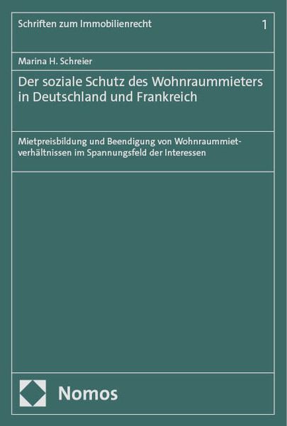 Produktbild: Der soziale Schutz des Wohnraummieters in Deutschland und Frankreich