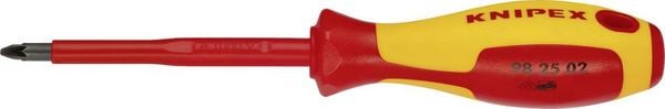 Produktbild: Knipex 98 25 02 VDE Kreuzschlitz-Schraubendreher PZ 2 Klingenl&auml;nge: 100 mm DIN EN 60900