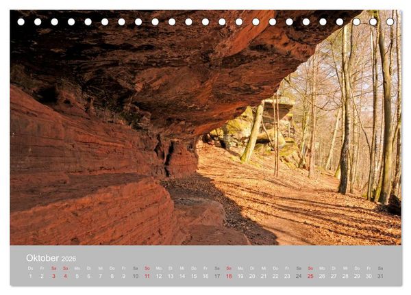 Produktbild: Felsen im Pf&auml;lzer Wald (Tischkalender 2026 DIN A5 quer), CALVENDO Monatskalender