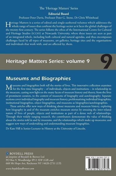 Produktbild: Museums and Biographies