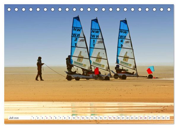 Produktbild: ST. PETER ORDING Strand und Meer (Tischkalender 2026 DIN A5 quer), CALVENDO Monatskalender