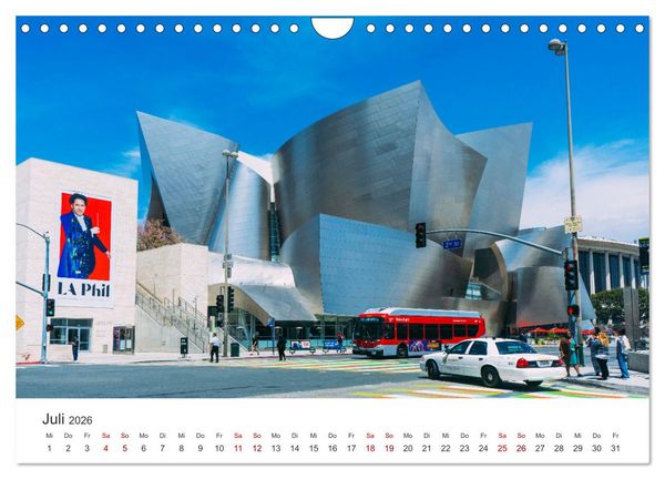 Produktbild: Los Angeles &ndash; Kalifornien (Wandkalender 2026 DIN A4 quer), CALVENDO Monatskalender