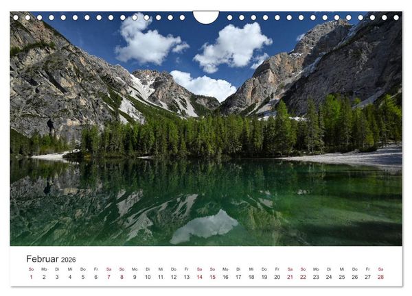 Produktbild: Magie der Bergseen &ndash; Spiegelungen im Licht der Berge (Wandkalender 2026 DIN A4 quer), CALVENDO Monatskalender