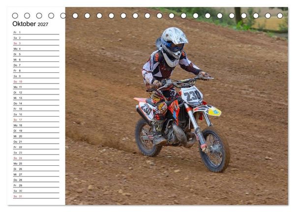 Produktbild: Motocross - Terminplaner (Tischkalender 2027 DIN A5 quer), CALVENDO Monatskalender