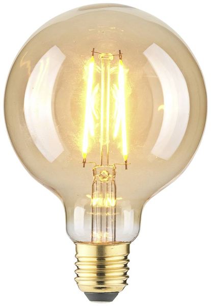 Produktbild: LightMe LM85059 LED E27 Globeform 2.5W Bernstein (&Oslash; x L) 95mm x 140mm 1St.
