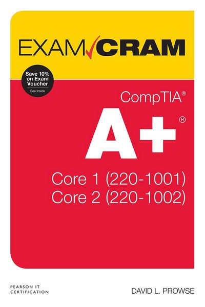 Produktbild: CompTIA A+ Core 1 (220-1001) and Core 2 (220-1002) Exam Cram