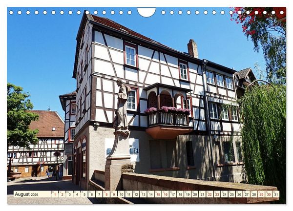 Produktbild: Bensheim a. d. Bergstra&szlig;e - Ein Stadtspaziergang (Wandkalender 2026 DIN A4 quer), CALVENDO Monatskalender