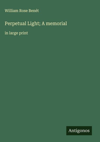 Produktbild: Perpetual Light; A memorial