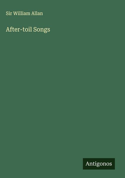 Produktbild: After-toil Songs