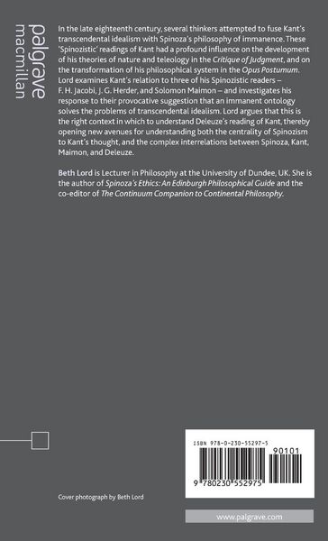 Produktbild: Kant and Spinozism