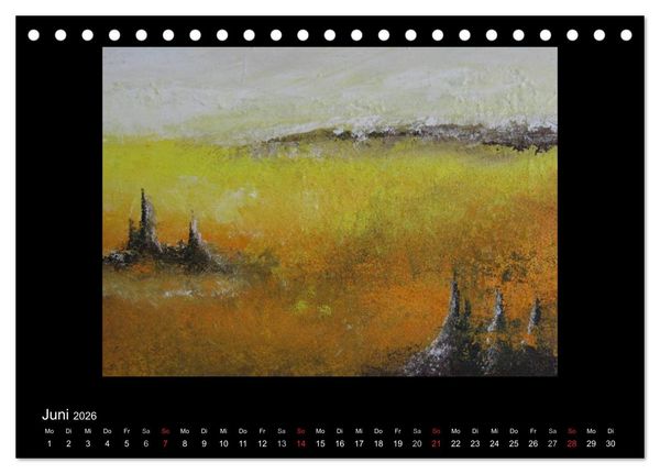 Produktbild: Kunstkalender von Michaela Nagel (Tischkalender 2026 DIN A5 quer), CALVENDO Monatskalender