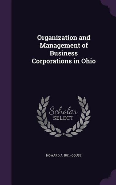 Produktbild: Organization and Management of Business Corporations in Ohio