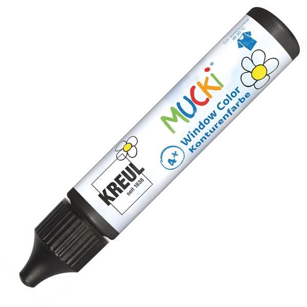 KREUL Window Color Pen MUCKi Konturenfarbe schwarz 29ml