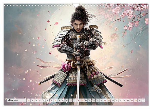 Produktbild: Die Seele des Schwertes &ndash; Samurai im Bild (Wandkalender 2026 DIN A3 quer), CALVENDO Monatskalender