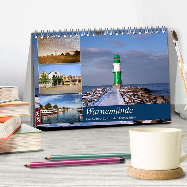 Produktbild: Urlaub in Warnem&uuml;nde (Tischkalender 2026 DIN A5 quer), CALVENDO Monatskalender