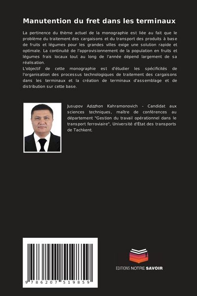 Produktbild: Manutention du fret dans les terminaux