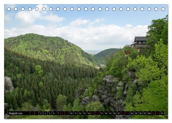 Produktbild: Das Zittauer Gebirge - (Tischkalender 2026 DIN A5 quer), CALVENDO Monatskalender