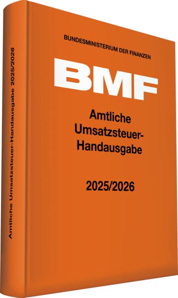 Amtliche Umsatzsteuer-Handausgabe 2025/2026, Gebundene Ausgabe von , Stollfuß Verlag, 978-3-08-361724-2