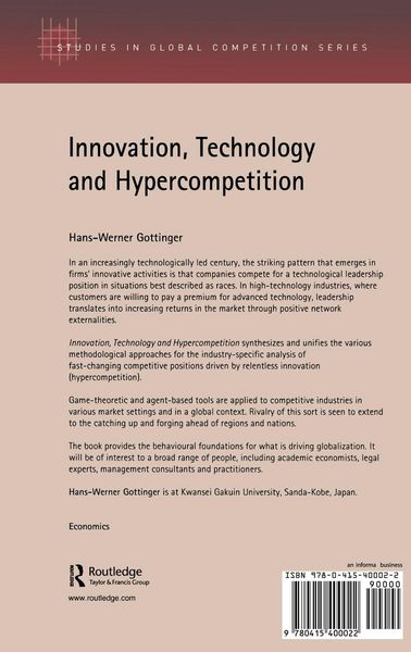 Produktbild: Innovation, Technology and Hypercompetition