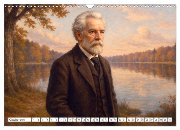 Produktbild: Theodor Fontane (Wandkalender 2026 DIN A3 quer), CALVENDO Monatskalender
