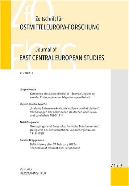 Zeitschrift für Ostmitteleuropa-Forschung (ZfO) 71/3 / Journal of East Central European Studies (JECES), Taschenbuch von , Verlag Herder-Institut,