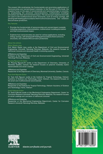 Produktbild: Smart Nanoconcretes and Cement-Based Materials